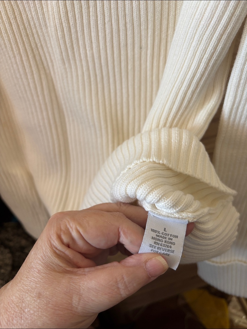 dressbarn Ribbed Sweater Large - Picture 4 of 4